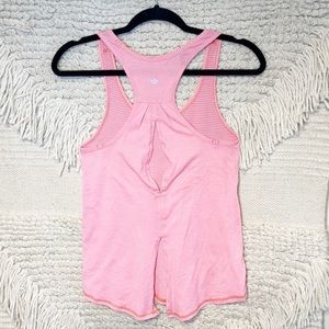 LULULEMON heathered Yum Yum Pink split tie-back Salut the Sun tank top 6
